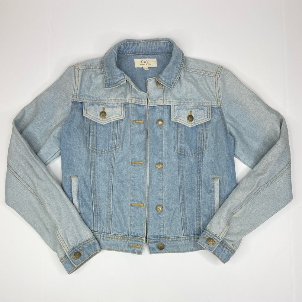 Chelsea & Violet Denim Two-Toned Jacket Size Small
